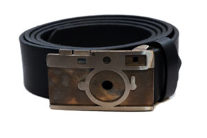 Steel Tree Trouser Belt Leica Black Grinded