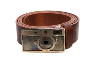 Steel Tree Trouser Belt Leica Grinded Brown