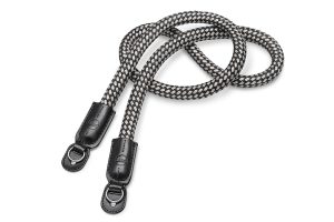 Leica Carrying Strap, round braided rayon, black, white