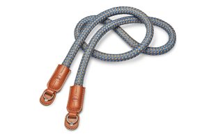Leica Carrying Strap, round braided rayon, denim blue