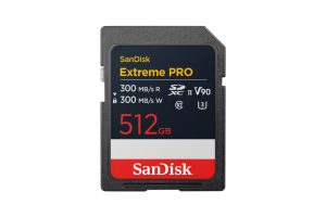 SANDISK EXTREME PRO SDXC 512GB - 300MB/s 8K, V90